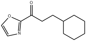 2-(3-シクロヘキシルプロピオニル)オキサゾール 化学構造式
