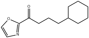 2-(4-シクロヘキシルブチリル)オキサゾール 化学構造式