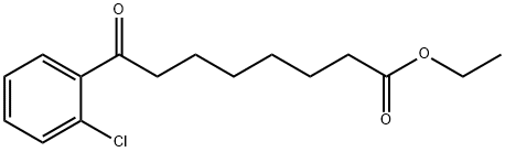 ETHYL 8-(2-CHLOROPHENYL)-8-OXOOCTANOATE Struktur