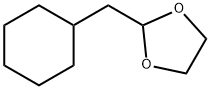 (1,3-ジオキソラン-2-イルメチル)シクロヘキサン 化学構造式