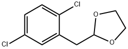 2,5-ジクロロ(1,3-ジオキソラン-2-イルメチル)ベンゼン 化学構造式