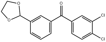 3,4-DICHLORO-3'-(1,3-DIOXOLAN-2-YL)BENZOPHENONE|