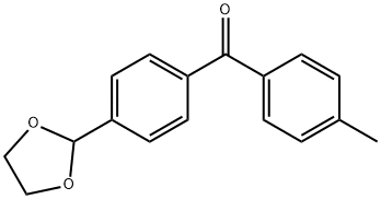 4-(1,3-DIOXOLAN-2-YL)-4'-METHYLBENZOPHENONE 结构式