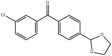 3-CHLORO-4'-(1,3-DIOXOLAN-2-YL)BENZOPHENONE price.