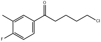 5-CHLORO-1-(4-FLUORO-3-METHYLPHENYL)-1-OXOPENTANE Structure