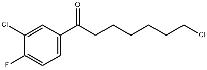 7-CHLORO-1-(3-CHLORO-4-FLUOROPHENYL)-1-OXOHEPTANE