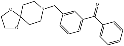 3-[8-(1,4-DIOXA-8-AZASPIRO[4.5]DECYL)METHYL]BENZOPHENONE Structure