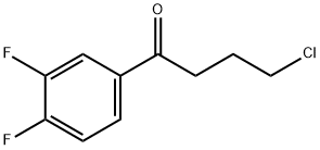 4-クロロ-1-(3,4-ジフルオロフェニル)-1-オキソブタン 化学構造式