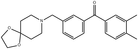 3,4-DIMETHYL-3'-[8-(1,4-DIOXA-8-AZASPIRO[4.5]DECYL)METHYL]BENZOPHENONE price.