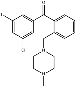 3-CHLORO-5-FLUORO-2'-(4-METHYLPIPERAZINOMETHYL)벤조페논