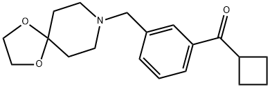 CYCLOBUTYL 3-[8-(1,4-DIOXA-8-AZASPIRO[4.5]DECYL)METHYL]PHENYL KETONE price.