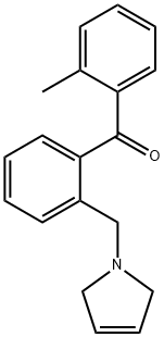 2-METHYL-2'-(3-PYRROLINOMETHYL) BENZOPHENONE Structure