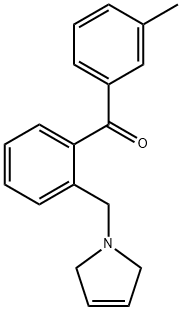 3'-METHYL-2-(3-PYRROLINOMETHYL) BENZOPHENONE Structure
