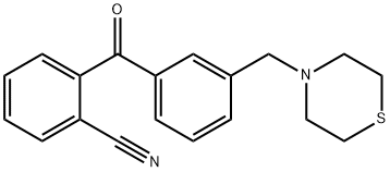 2-CYANO-3'-THIOMORPHOLINOMETHYL BENZOPHENONE Structure
