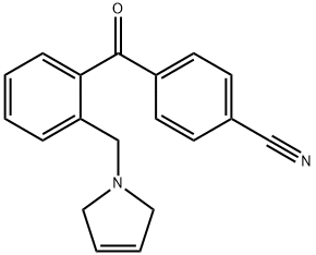 4'-CYANO-2-(3-PYRROLINOMETHYL) BENZOPHENONE Structure