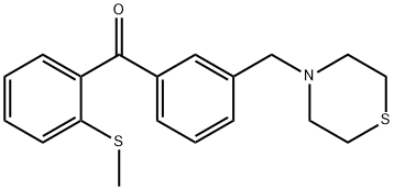 2-THIOMETHYL-3'-THIOMORPHOLINOMETHYL BENZOPHENONE Struktur