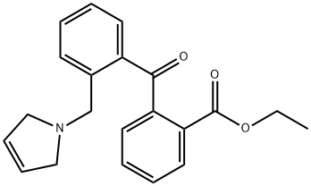 2-CARBOETHOXY-2'-(3-PYRROLINOMETHYL) BENZOPHENONE,898762-97-5,结构式