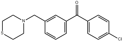 4'-CHLORO-3-THIOMORPHOLINOMETHYL BENZOPHENONE Structure