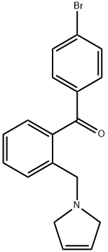 4'-BROMO-2-(3-PYRROLINOMETHYL) BENZOPHENONE Structure