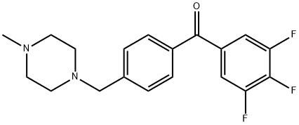 4'-(4-METHYLPIPERAZINOMETHYL)-3,4,5-TRIFLUOROBENZOPHENONE price.