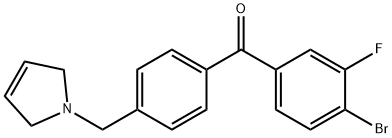 4-BROMO-3-FLUORO-4'-(3-PYRROLINOMETHYL) BENZOPHENONE price.