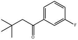 3,3-ジメチル-3'-フルオロブチロフェノン 化学構造式