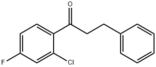 2'-CHLORO-4'-FLUORO-3-PHENYLPROPIOPHENONE Structure