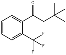 3,3-ジメチル-2'-トリフルオロメチルブチロフェノン 化学構造式