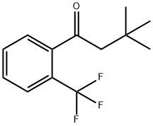 3,3-DIMETHYL-2'-TRIFLUOROMETHYLBUTYROPHENONE Structure