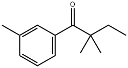 2,2-二甲基-1-(间甲苯基)丁烷-1-酮 结构式