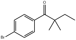 4'-ブロモ-2,2-ジメチルブチロフェノン 化学構造式