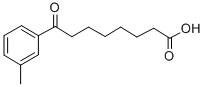 8-(3-メチルフェニル)-8-オキソオクタン酸 化学構造式