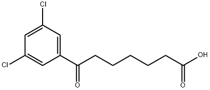 7-(3,5-DICHLOROPHENYL)-7-OXOHEPTANOIC ACID Structure