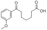 7-(3-メトキシフェニル)-7-オキソヘプタン酸 化学構造式