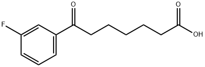 7-(3-氟苯基)-7-氧代庚酸, 898765-67-8, 结构式