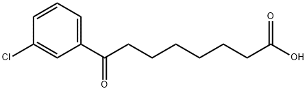 8-(3-氯苯基)-8-氧代辛酸, 898765-75-8, 结构式