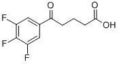 5-OXO-5-(3,4,5-TRIFLUOROPHENYL)VALERIC ACID Struktur