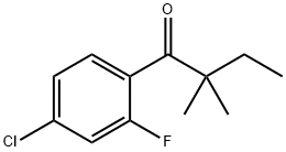 4'-CHLORO-2,2-DIMETHYL-2'-FLUOROBUTYROPHENONE Structure