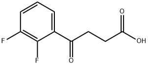 4-(2,3-ジフルオロフェニル)-4-オキソ酪酸 化学構造式