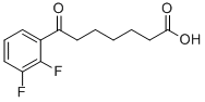 7-(2,3-DIFLUOROPHENYL)-7-OXOHEPTANOIC ACID Structure