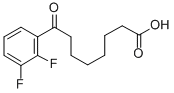 8-(2,3-DIFLUOROPHENYL)-8-OXOOCTANOIC ACID Structure