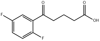 5-(2,5-DIFLUOROPHENYL)-5-OXOVALERIC ACID Struktur