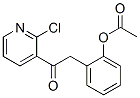 2-ACETOXYBENZYL 2-CHLORO-3-PYRIDYL KETONE Struktur