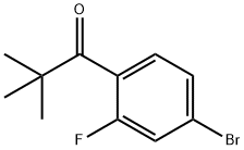 4'-ブロモ-2,2-ジメチル-2'-フルオロプロピオフェノン 化学構造式
