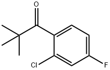 2'-CHLORO-2,2-DIMETHYL-4'-FLUOROPROPIOPHENONE Structure