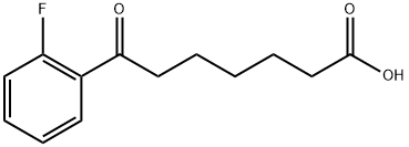 7-(2-フルオロフェニル)-7-オキソヘプタン酸 化学構造式