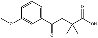 2,2-DIMETHYL-4-(3-METHOXYPHENYL)-4-OXOBUTYRIC ACID Structure