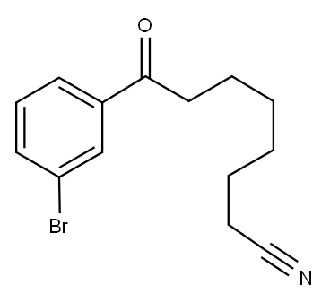 8-(3-BROMOPHENYL)-8-OXOOCTANENITRILE Structure