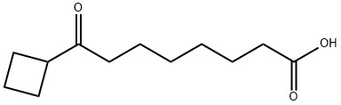 8-シクロブチル-8-オキソオクタン酸 化学構造式