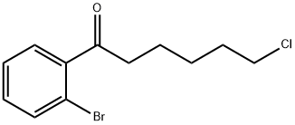 1-(2-BROMOPHENYL)-6-CHLORO-1-OXOHEXANE Structure
